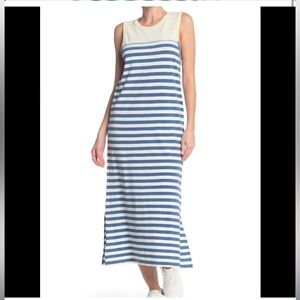 CURRENT / ELLIOTT size 1 - small, US 4, The perfect muscle tee striped dress